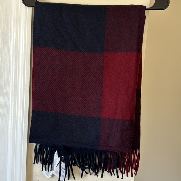 Coach oversized plaid wool scarf - Picture 6 of 8